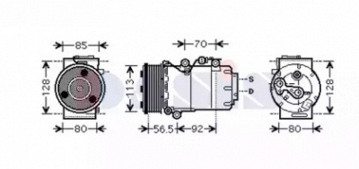 AKS DASIS 852694n -  Компрессор, кондиционер